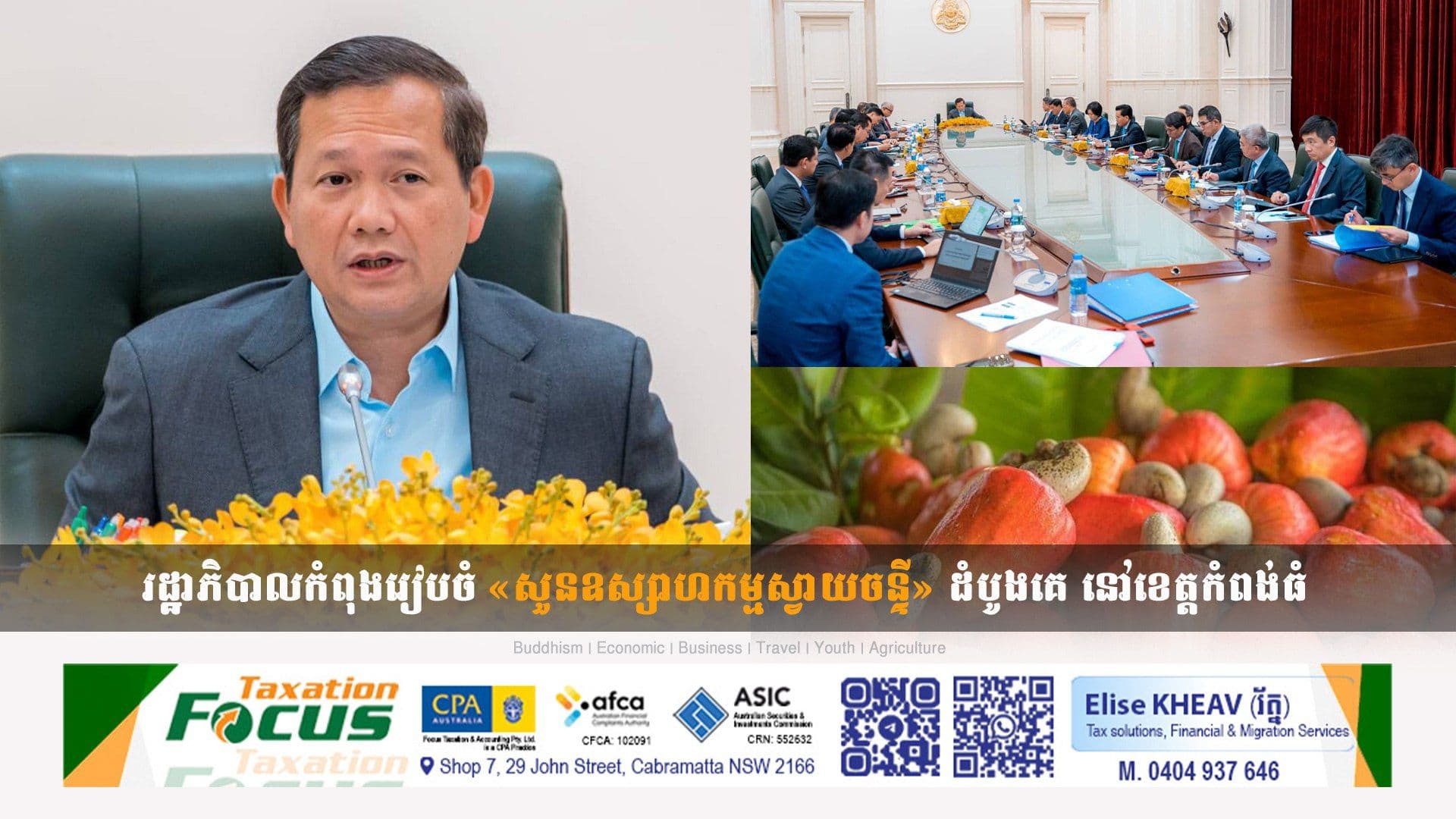 Kampong Thom Crowned Cambodia’s Largest Cashew Production Hub
