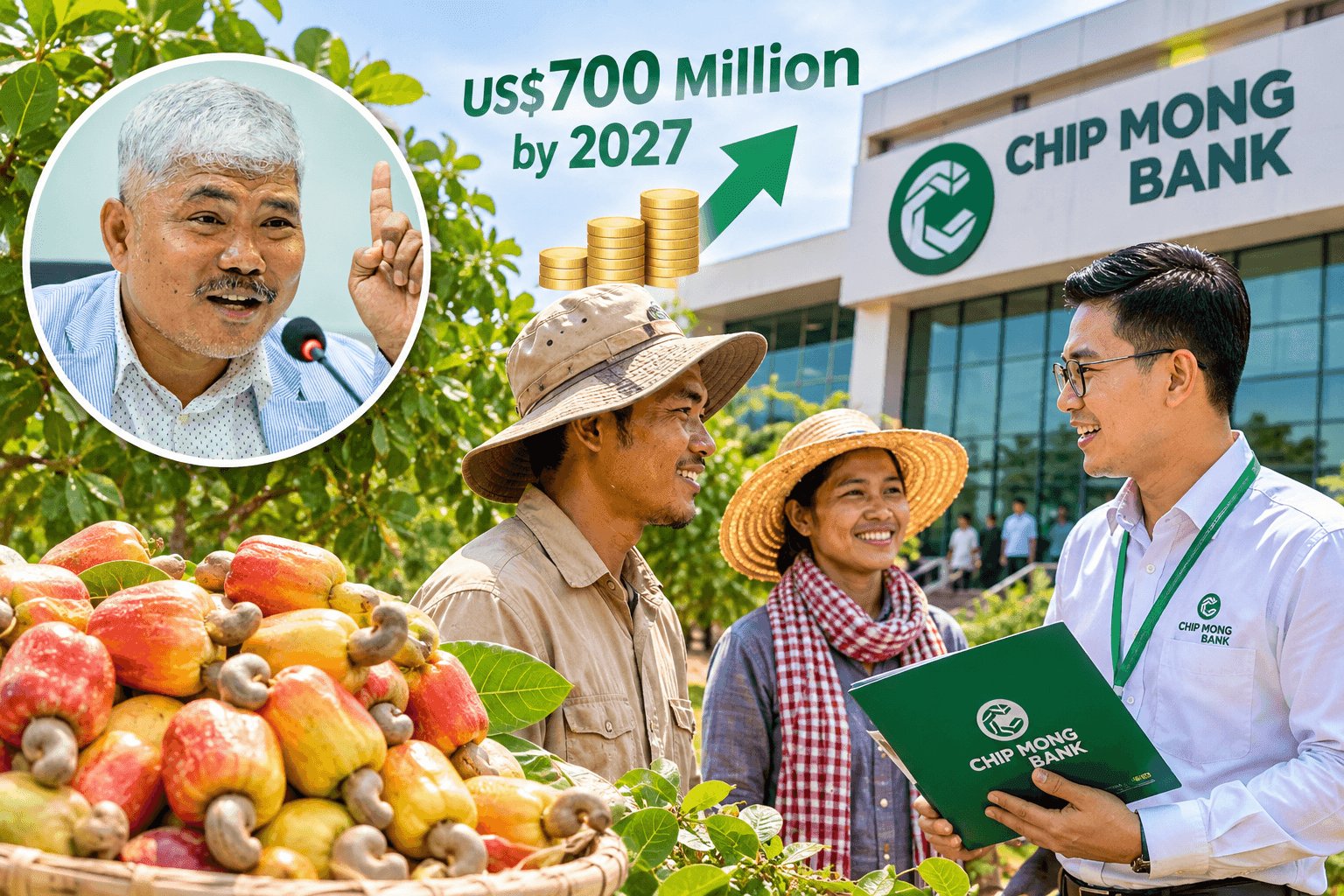 Chip Mong Bank Plans to Expand Financing for Cambodia’s Cashew Sector