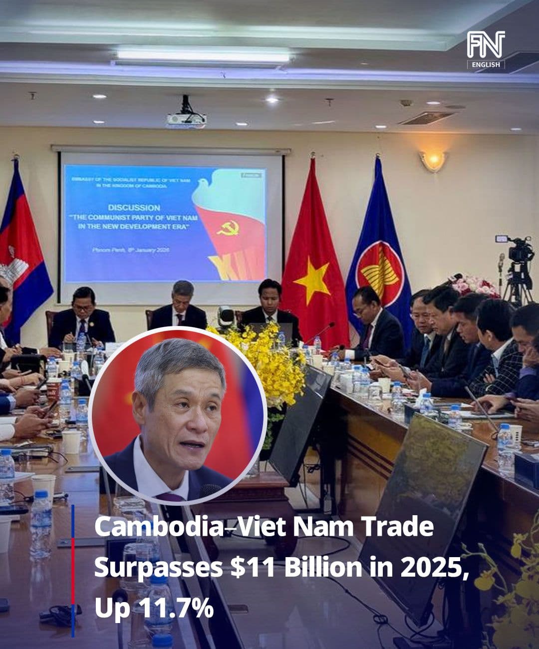 Cambodia–Vietnam Trade Reaches USD 11.33 Billion in 2025, Ambassador Says