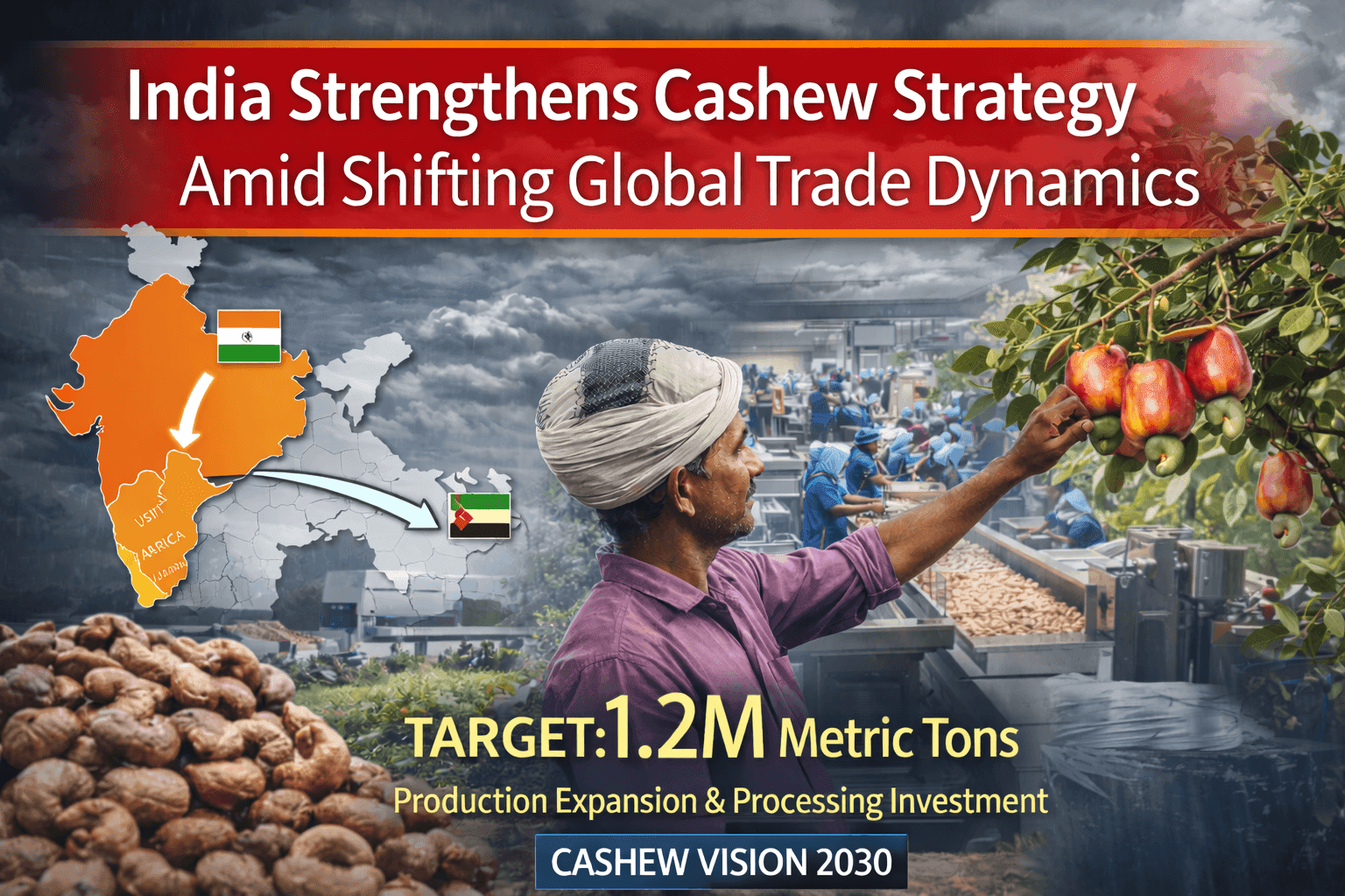 India Strengthens Cashew Strategy Amid Shifting Global Trade Dynamics