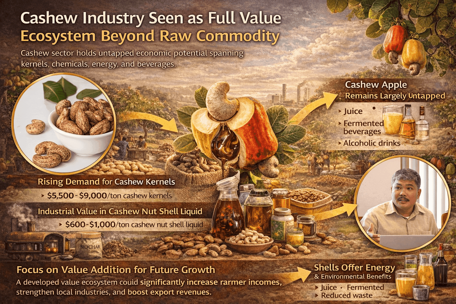 Cashew Industry Seen as Full Value Ecosystem Beyond Raw Commodity